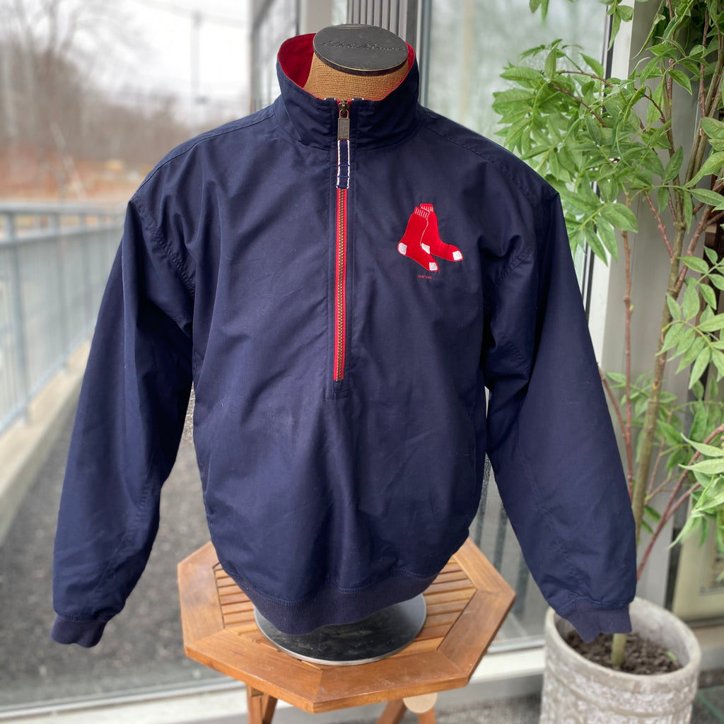 GEAR FOR SPORTS Vintage Boston Red Sox Half-Zip Pullover Jacket - Size Medium