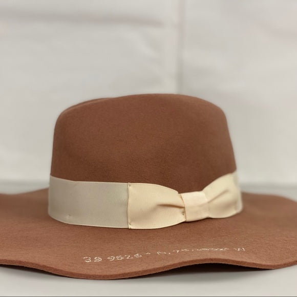 G VITERI Handmade 100% Wool Felt GPS Hat - Size Medium